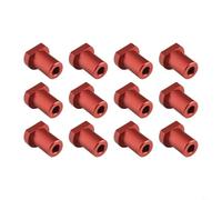 Paquete de 12 abrazaderas de aleación de aluminio para banco de trabajo, topes de banco de 19/20 mm compatibles con mesas de carpintería, negro/rojo/plateado (20 mm plateado)