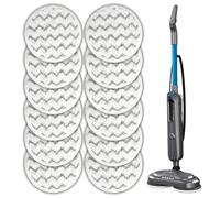 Paquete de 12 almohadillas de repuesto 3897A compatibles con Bissell SpinWave SmartSteam Mopa de vapor 3897A 3712C 3712W, almohadillas de fregona giratorias, almohadillas de fregona resistentes