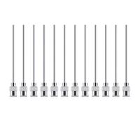 Paquete De 12 Bayonetas Fácil Instalación Con Aguja Adhesiva Bloqueo Acero Inoxidable 50 Mm Para Dispensación Confiable En Entornos Fabricación Tubos Con Punta Dispensadora