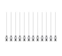 Paquete De 12 Bayonetas Fácil Instalación Con Aguja Adhesiva Bloqueo Acero Inoxidable 50 Mm Para Dispensación Confiable En Entornos Fabricación Tubos Con Punta Dispensadora