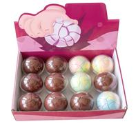 Paquete de 12 Bolas antiestrés para Romper Cera, Bola antiestrés, Juguete sensorial crujiente y agrietable, Colores Pastel de ensueño, 1, 97 Pulgadas