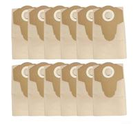 Paquete de 12 bolsas de microfibra para aspiradora HOOVER WORKSHOP HC2003WD 15L / PULLMAN WD20LSS0 para TRADESMAN / VC20 VC20HD / para VAX VX40 VX40B VX49, fácil instalación