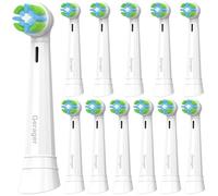 Paquete de 12 cabezales de repuesto para cepillos de dientes eléctricos Oral B iO, compatibles con Oral B iO 3, 4, 5, 6, 7, 8, 9, 10, color blanco