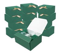 Paquete de 12 cajas de regalo con tapas, cajas de regalo con tapas a granel, caja de propuesta de dama de honor con cinta, cajas de regalo para bodas, Navidad, día de San Valentín, cumpleaños, baby