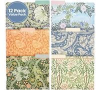 Paquete de 12 carpetas de archivos William Morris Designs - 6 diseños surtidos