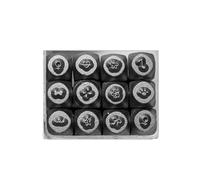Paquete de 12 cinceles profesionales para tallar joyas, herramienta de yunque de metal para hacer joyas y texturizar equipos de manualidades personalizadas