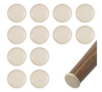 Paquete de 12 deslizadores de muebles de 25 mm x 8 mm, autoadhesivos, almohadillas móviles para artículos pesados, protege alfombras, suelos de madera dura y azulejos, deslizamiento sin esfuerzo y