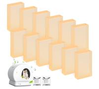 Paquete de 12 desodorantes para caja de arena compatibles con MeoWant MW-SC01 / MW-SC02 / LB02 cajas de arena para gatos autolimpiables, bloqueo de olores de 360°, gel eliminador de olores de inodoro