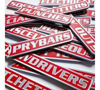 Paquete de 12 etiquetas magnéticas para caja de herramientas, etiquetas reutilizables impresas en 3D para cajón, caja de herramientas general, accesorios para organización rápida, adecuadas para todos