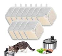 Paquete de 12 filtros de repuesto para fuente de agua para gatos PTM-643 de 135 fl oz/4 l, filtración cuádruple, filtro para fuente de agua para gatos: agua limpia para gatos felices.