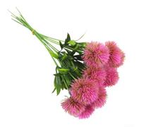 Paquete de 12 flores artificiales de plástico de diente de león para decoración de bodas, centros de mesa y exhibición del hogar (rosa)