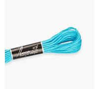 Paquete de 12 hilos de bordado Luca-S, 100% algodón Giza, algodón trenzado certificado Oeko TEX - 208 / DMC 3846 / Anchor X