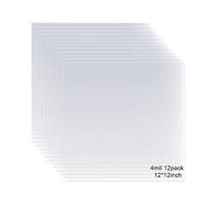 Paquete de 12 hojas de Mylar de 4 mil, 30,5 x 30,5 cm, material de plantilla en blanco para mascotas, hace que tu propia plantilla sea compatible con corte de vinilo