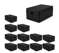 Paquete de 12 Impermeables Caja Conexiones Estanca, LINTRA 60*40*25mm Cajas Estancas, Negro Caja Estanca Exterior, Caja de Tapa de Enchufe de Plástico, Adecuada para uso en Interiores y Exteriores