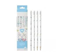 Paquete de 12 lápices HB de princesas con gomas de FEIFEI'S BOW, para niños, para rellenar bolsas de fiesta, para la escuela y la oficina (conejo)