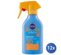 Paquete De 12 Nivea Solar 270 Ml. Fp20 Activador Protector Y Bronceador 98334