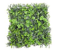 Paquete De 12 Paneles De Césped Artificial Verde For Privacidad, Paredes De Césped Verde, Adecuados For Divisiones De Privacidad En Exteriores Y Decoraciones De Bodas(Style D)