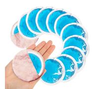 Paquete de 12 paquetes de hielo pequeños para lesiones, reutilizables, paquetes de hielo de gel suave, paquetes redondos fríos con 2 envolturas, mini paquetes de hielo Boo Boo para aliviar el dolor,