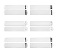 Paquete de 12 pares de ganchos adhesivos sin riel, soportes de pared fuertes para mejorar el marco de fotos daños sin instalación, gancho de pared adhesivo para marco