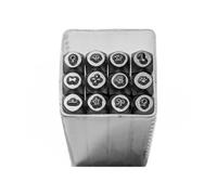 Paquete de 12 piezas de joyería profesional tallada de cincel herramienta de yunque de metal para fabricación de joyas y textura, equipo de joyería