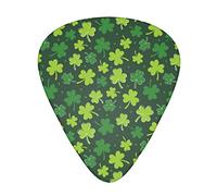 Paquete de 12 púas de guitarra Clover Leaf, incluye calibres delgados, medianos y pesados, 3 tamaños para púas acústicas eléctricas de guitarra