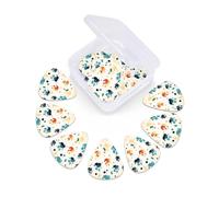 Paquete de 12 púas de guitarra con caja de almacenamiento organizadora, 3 huellas de patas de diferentes grosores, púas de guitarra para bajo, eléctrico, acústico, regalos de Navidad, incluye 0.46 mm