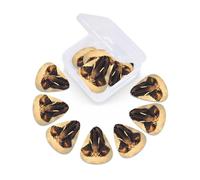 Paquete de 12 púas de guitarra con caja de almacenamiento organizadora, 3 púas de elefante de diferentes grosores en un puente, púas para bajo, eléctrico, acústico, regalos de Navidad, incluye 0.46 mm