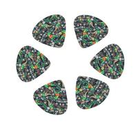 Paquete de 12 púas de guitarra de fútbol con diseño de dinosaurios, accesorios para guitarra acústica eléctrica, ukelele, incluye púas de guitarra finas, medianas y pesadas con caja de almacenamiento
