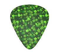 Paquete de 12 púas de guitarra Green St Patricks Day, incluye calibres delgados, medianos y pesados, 3 tamaños para púas acústicas eléctricas de guitarra
