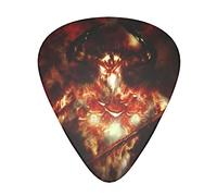 Paquete de 12 púas de guitarra Horror Skeletons, incluye calibres delgados, medianos y pesados, 3 tamaños para púas acústicas eléctricas de guitarra