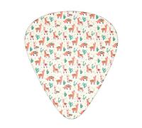 Paquete de 12 púas de guitarra Llama on a Cloud, incluye calibres delgados, medianos y pesados, 3 tamaños para púas acústicas eléctricas de guitarra