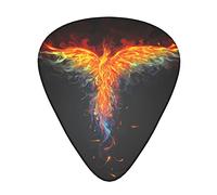Paquete de 12 púas de guitarra Phoenix Bird Reborn From The Ashes 0,46 mm/0,71 mm/0,96 mm Thin Medium Heavy Plectrums