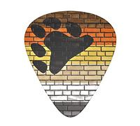 Paquete de 12 púas para guitarra con bandera de la hermandad del oso internacional, incluye calibres delgados, medianos y pesados, 3 tamaños para púas acústicas eléctricas para guitarra