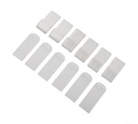 Paquete de 12 soportes de pared para discos de vinilo, estantes acrílicos transparentes para exhibición de LP, soportes autoadhesivos para decoración del hogar, almacenamiento de ahorro de espacio