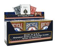 Paquete de 12 tarjetas de poker Bicycle estándar (6 Azul/6, color rojo)