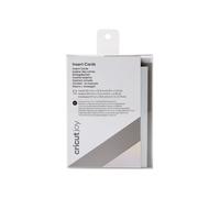 Paquete de 12 tarjetas y sobres A2 de Cricut - Holográfico gris y plateado