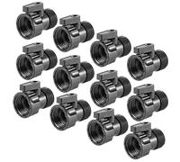 Paquete de 12 válvulas de cierre para manguera de jardín de 3/4 de pulgada - Válvula de cierre de agua