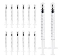 Paquete de 14 Jeringuillas Luer Lock de 1ml, Jeringa Desechable, Estéril, Sin Látex, Jeringas de Plástico para Laboratorios, Perfumes, Lubricantes