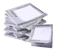 Paquete de 14 notas adhesivas estilo panel de píxeles simulados, 700 hojas de 3 x 3 pulgadas, 65 g/m², color vintage, autoadhesivas, blocs de notas cuadrados en blanco, fáciles de publicar para el