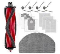 Paquete de 14 piezas de repuesto Q7 M5+ compatibles con robot aspirador Roborock Q7 L5+, 1 cepillo de rodillo, 4 cepillos laterales, 3 filtros HEPA, 3 bolsas de polvo, 3 almohadillas de fregona, kit