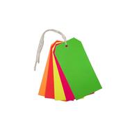 Paquete de 1440 etiquetas fluorescentes de colores surtidos para equipaje, 60 x 120 mm