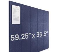 Paquete de 15 azulejos de fieltro de 30 cm x 30 cm + adhesivo extraíble, Azulejos de corcho grandes alternativos, tablero de corcho, tablero de anuncios grande, paneles de pared, tablero de pines