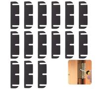 Paquete de 15 cuñas de bisagra de puerta de 3.5 pulgadas espaciadores de PVC para alineación de puertas interiores, rellenos de huecos recortables para fijar puertas adhesivas con corrientes de aire