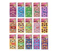 Paquete de 15 pegatinas de Dr. Stinky's Scratch N Sniff: Blow Pop, Tootsie Roll Pop, Tootsie Roll Dots, Fluffy Stuff, Charleston Chew, Sugar Babi