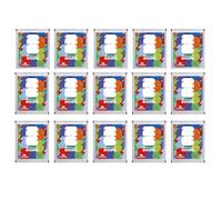 Paquete de 15 pegatinas Panini World Cup 2026 - 15 bolsas selladas con 70 pegatinas coleccionables para aficionados al fútbol y coleccionistas + protección de envío HeartGlobal