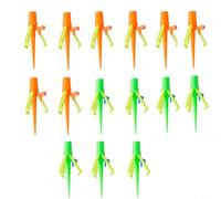 Paquete de 15 picos de goteo para plantas, estacas de control de flujo ajustables con soporte desmontable, sistema de riego automático para botellas de 205-28 mm para interiores