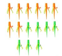 Paquete de 15 picos de riego automático con control de flujo ajustable, soporte resistente al viento para plantas de interior y exterior, sistema de riego por goteo lento para jardín, hogar, oficina