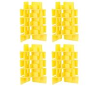 Paquete de 16 apiladores de bandeja para liofilizador para organizador de plástico con montaje sin herramientas para un almacenamiento eficiente de alimentos y maximización del espacio