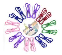 Paquete de 16 clips de almacenamiento de alimentos, clips reutilizables para bolsas de congelador para secar ropa, sellar aperitivos o café, mantener los alimentos frescos (colores aleatorios)