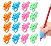 Paquete de 16 empuñaduras para lápices para escritura a mano, soporte para lápices para niños, agarre de escritura a mano, agarres ergonómicos para lápices de entrenamiento, herramienta de escritura